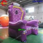 Door Giant Inflatable Throne Chair For Purple Queen Sofa Balloon - 2