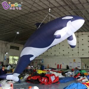 5 5m Giant Hanging Inflatable Killer Whale Model For Decoration Customized Blow Up Promotion Toys - 2