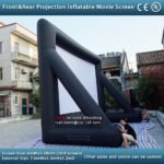 7 6m 16 9 Front Rear Projection Inflatable Movie Screen Outdoor Tv Cinema With Ce Ul Blower - 3