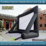 7 6m 16 9 Front Rear Projection Inflatable Movie Screen Outdoor Tv Cinema With Ce Ul Blower - 4