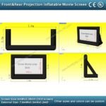 7 6m 16 9 Front Rear Projection Inflatable Movie Screen Outdoor Tv Cinema With Ce Ul Blower - 5
