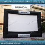 7 6m 16 9 Front Rear Projection Inflatable Movie Screen Outdoor Tv Cinema With Ce Ul Blower - 6