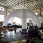 White Inflatable Spider Tent 8m Large Igloo Dome Tents Toy For - 3