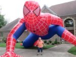 5mh Giant Backyard Inflatable Spiderman Cartoon Outdoor Model For Halloween Party - 4