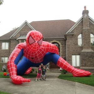 5mh Giant Backyard Inflatable Spiderman Cartoon Outdoor Model For Halloween Party