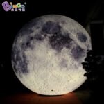 Full Printing 8m Inflatable Moon Balloon Giant Lighting Ball For Events With Customized Size - 3