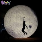 Full Printing 8m Inflatable Moon Balloon Giant Lighting Ball For Events With Customized Size - 2