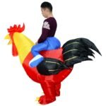 Funny Inflatable Rooster Chicken Costume Halloween Party Blow Up Fancy Costumes Carnival Christmas Birthday Gift Toys