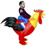 Funny Inflatable Rooster Chicken Costume Halloween Party Blow Up Fancy Costumes Carnival Christmas Birthday Gift Toys - 3