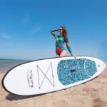 All Round Paddle Board 10'length 30 Inch Width 4 Thick Inflatable Sup With Adjustable Travel Backpack Leash - 5