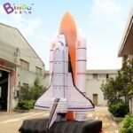 Good Handwork 6m Tall Inflatable Space Rocket Model Giant Airplane Luxury Vivid Aircraft Replica Toys - 4