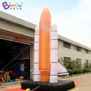 Good Handwork 6m Tall Inflatable Space Rocket Model Giant Airplane Luxury Vivid Aircraft Replica Toys - 2
