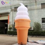 Good Quality 3mh Inflatable Lighting Ice Cream Model Individualized Led Sweet Cone Advertising Decoration - 5
