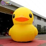 Great Handmade 4m Rhubarb Duck Infaltable Inflatable Big Yellow Decoration Cartoon Balloon Toys - 3