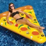 Giant 180cm Inflatable Pizza Slice Pool Floats Swimming Ring Floating Row For Adults Water Toys Mattress Sea Party - 2