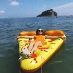Giant 180cm Inflatable Pizza Slice Pool Floats Swimming Ring Floating Row For Adults Water Toys Mattress Sea Party - 3