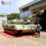 Giant 8 8x3 5x2 5 Meters Inflatable Military Tank Decoy Custom Picture Or Logo For Outdoor Decoration Show - 4