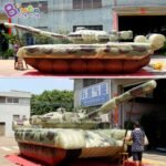 Giant 8 8x3 5x2 5 Meters Inflatable Military Tank Decoy Custom Picture Or Logo For Outdoor Decoration Show - 7
