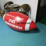 Giant Inflatable American Football For Game Event Pvc Training Rugby Beach Ball Large Helium Balloon - 5