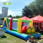Giant Inflatable Bouncy Castles 6 4x2 8x2 5m Jumping Bouncer Bounce House With Slide For Children Fun Play - 2