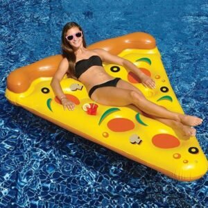 Giant Inflatable Pizza Slice Pool Float For Adults Children Flamingo Swimming Ring Water Mattress Toys - 2