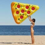 Giant Inflatable Pizza Slice Pool Float For Adults Children Flamingo Swimming Ring Water Mattress Toys - 3