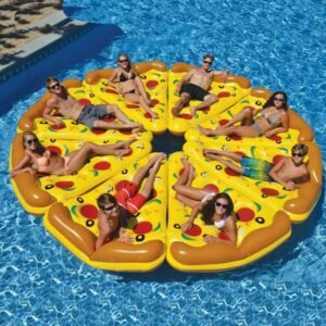 Giant Inflatable Pizza Slice Pool Float For Adults Children Flamingo Swimming Ring Water Mattress Toys