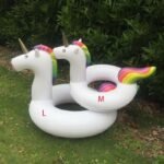 Giant Inflatable Unicorn Swimming Rings Animal Pool Toy Game Toys Air Mattresses Large Floating Island Boat Party - 5