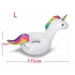 Giant Inflatable Unicorn Swimming Rings Animal Pool Toy Game Toys Air Mattresses Large Floating Island Boat Party - 6