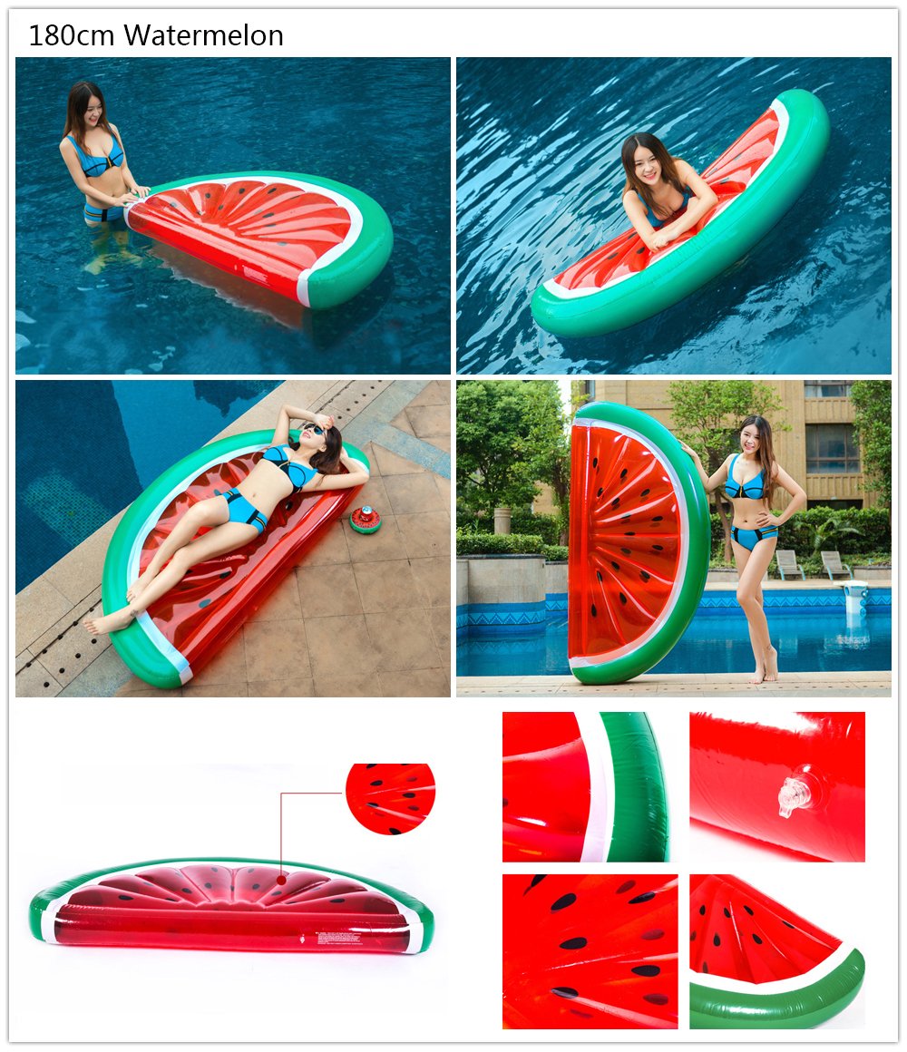 Extra Large 180cm Pizza Slice Inflatable Pool Float Adult Swimming Ring Water Toy Floating Mattress For Sea Parties - 4