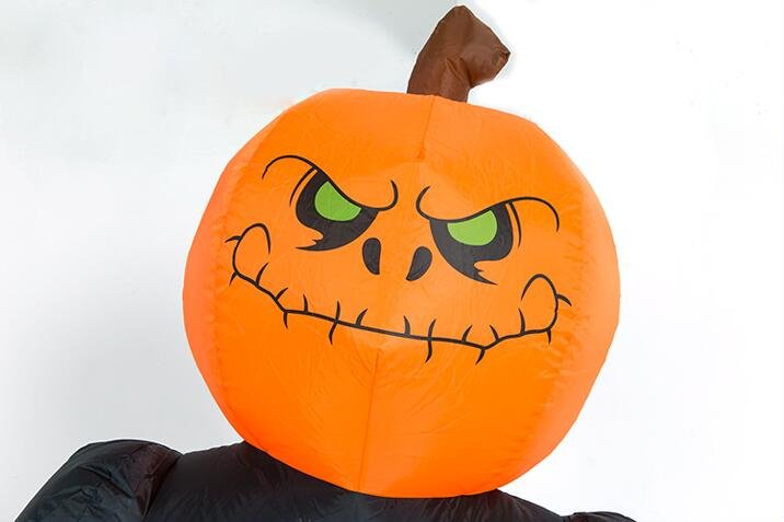 Outdoor Giant Halloween Led Lighted Inflatable Decoration Scary Pumpkin Grim Reaper Ghost Party Decor Toys - 6