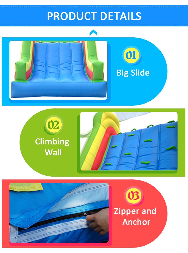 Kids Giant Inflatable Bouncy Castle 64x28x25m Jumping Bouncer Slide Indooroutdoor Play Safe Durable Fun Playhouse - 2 Kids Giant Inflatable Bouncy Castle 64x28x25m Jumping Bouncer Slide Indooroutdoor Play Safe Durable Fun Playhouse - 2