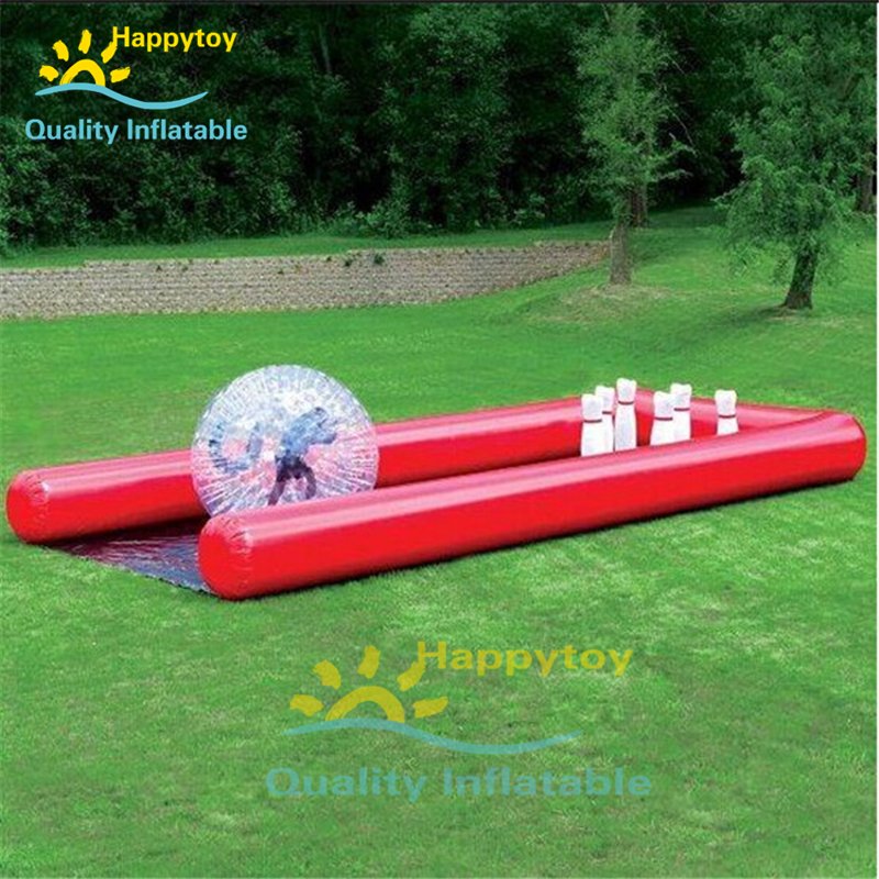 Giant Inflatable Zorb Ball Bowling Game Set For Adults Outdoor Fun Party Activity - 3