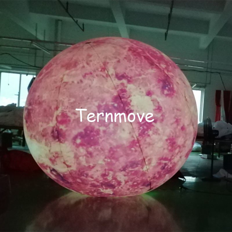 Giant Led Light Inflatable Earth Globe With Moon Ball Event Balloon Planetary Ground Light - 10 Giant Led Light Inflatable Earth Globe With Moon Ball Event Balloon Planetary Ground Light - 10