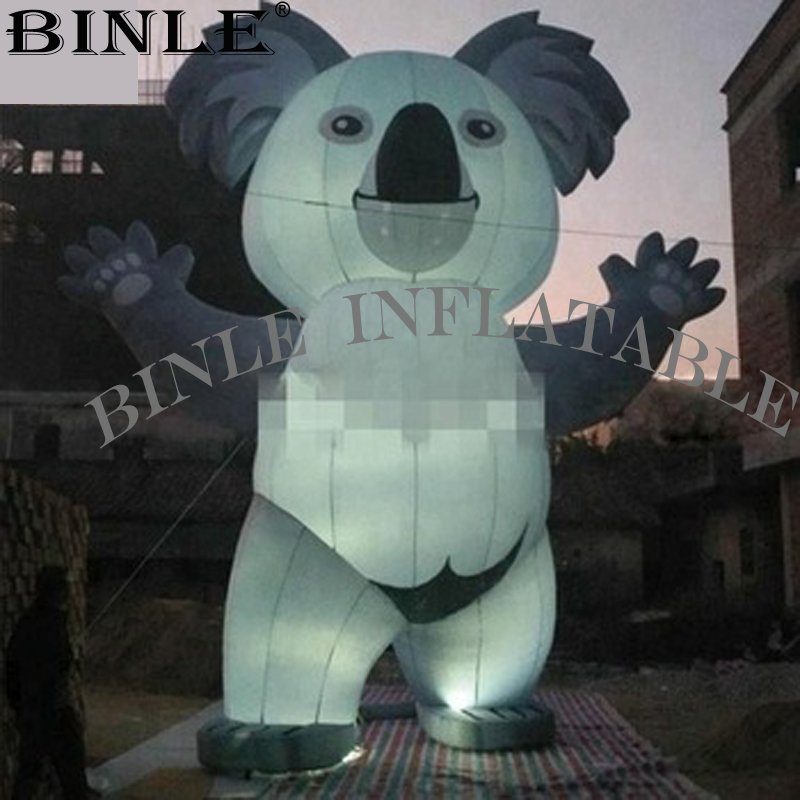 Giant Led Illuminated Inflatable Koala Perfect For Parties Events Festivals And Decorative Display - 1 Giant Led Illuminated Inflatable Koala Perfect For Parties Events Festivals And Decorative Display - 1