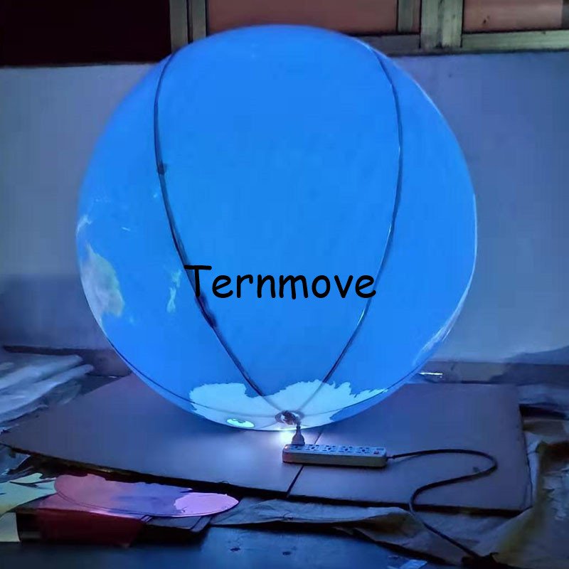 Giant Led Illuminated Inflatable Earth Globe Balloon For Event Promotion Advertising And Lighted Decor - 6 Giant Led Illuminated Inflatable Earth Globe Balloon For Event Promotion Advertising And Lighted Decor - 6
