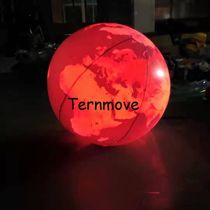 Giant Led Illuminated Inflatable Earth Globe Balloon For Event Promotion Advertising And Lighted Decor - 10 Giant Led Illuminated Inflatable Earth Globe Balloon For Event Promotion Advertising And Lighted Decor - 10
