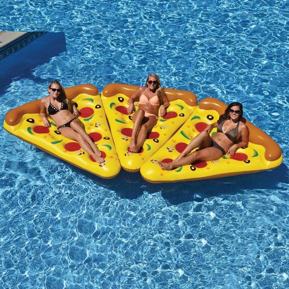 Deluxe Giant Inflatable Pizza Slice Swimming Pool Float For Kids Adults Flamingo Water Mattress Toy - 6 Deluxe Giant Inflatable Pizza Slice Swimming Pool Float For Kids Adults Flamingo Water Mattress Toy - 6