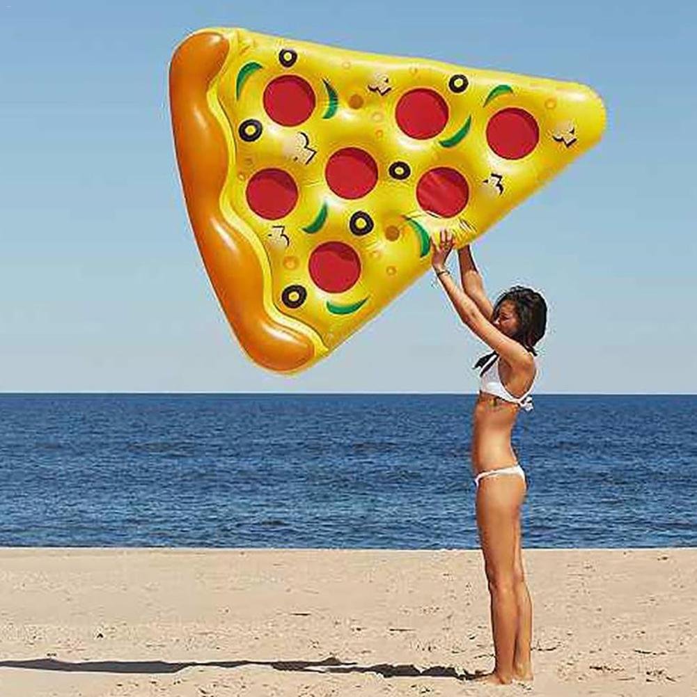Deluxe Giant Inflatable Pizza Slice Swimming Pool Float For Kids Adults Flamingo Water Mattress Toy - 9 Deluxe Giant Inflatable Pizza Slice Swimming Pool Float For Kids Adults Flamingo Water Mattress Toy - 9