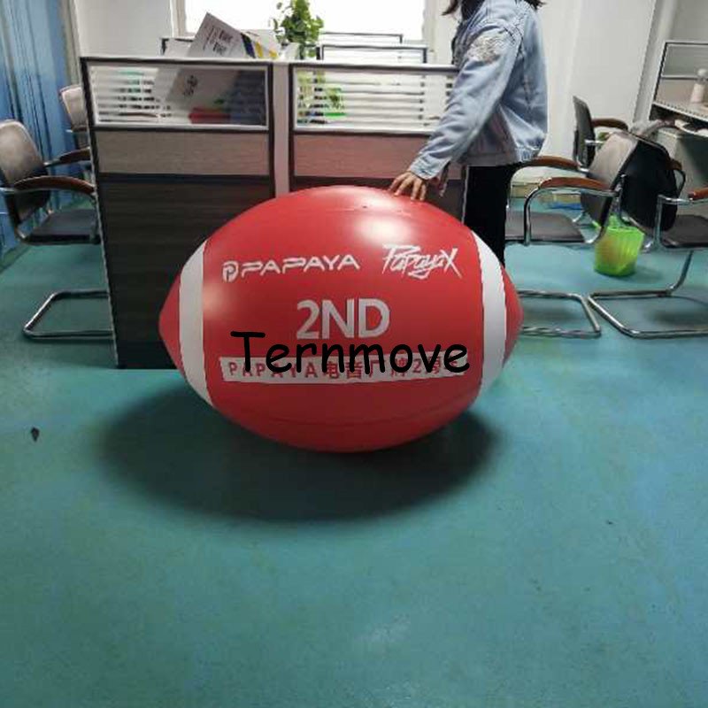 Giant Inflatable Rugby Ball Durable Pvc For Sports Events School Gym Matches Outdoor Activities - 7