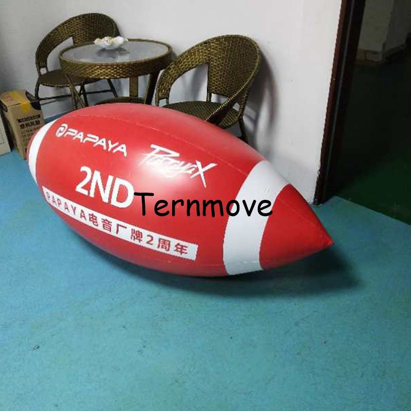 Giant Inflatable Rugby Ball Durable Pvc For Sports Events School Gym Matches Outdoor Activities - 2