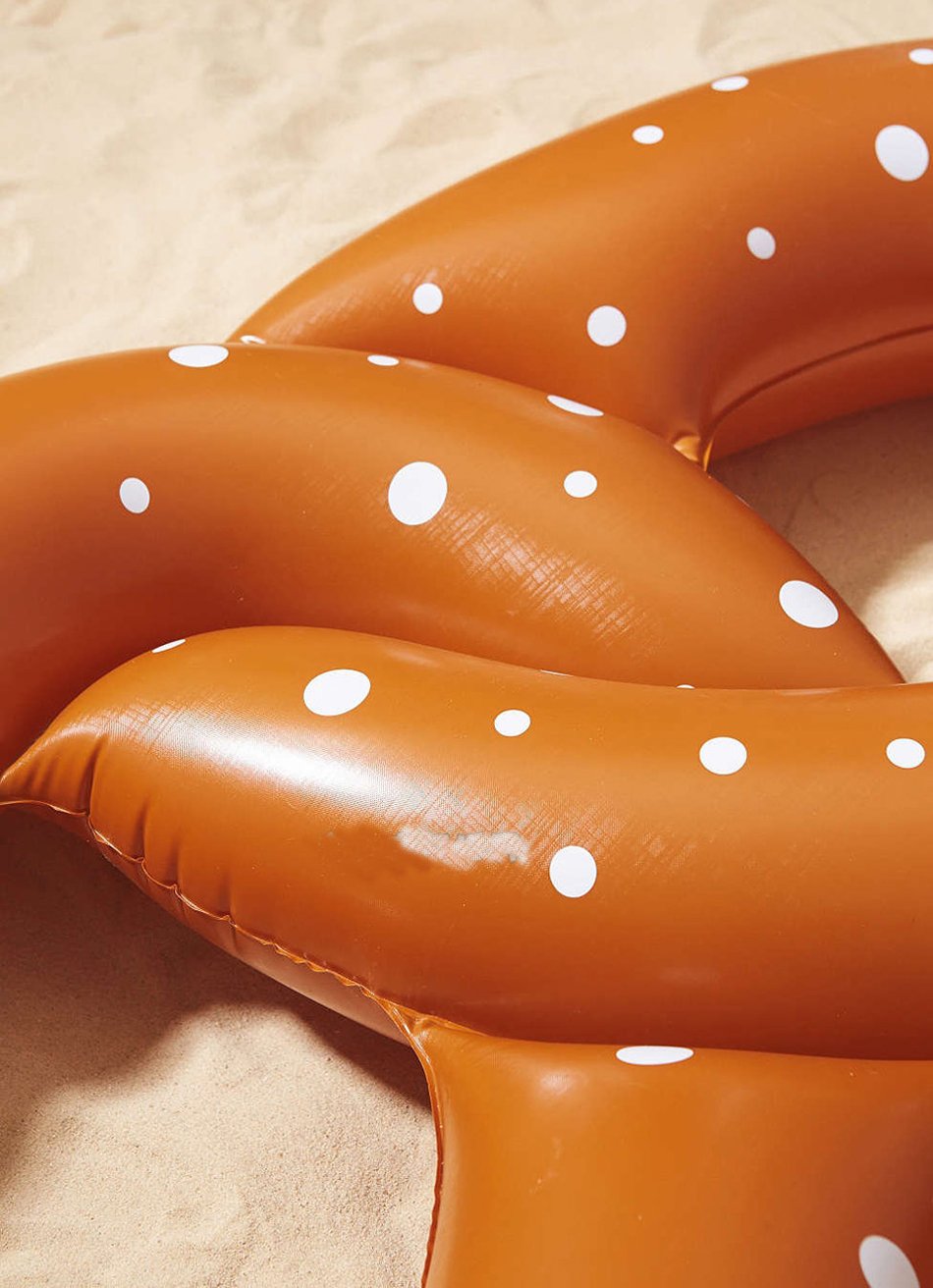 Large Inflatable Giant Pretzel Pool Float Summer Fun Swimming Game Air Mattress Party Flamingo Boat Island Holder - 5