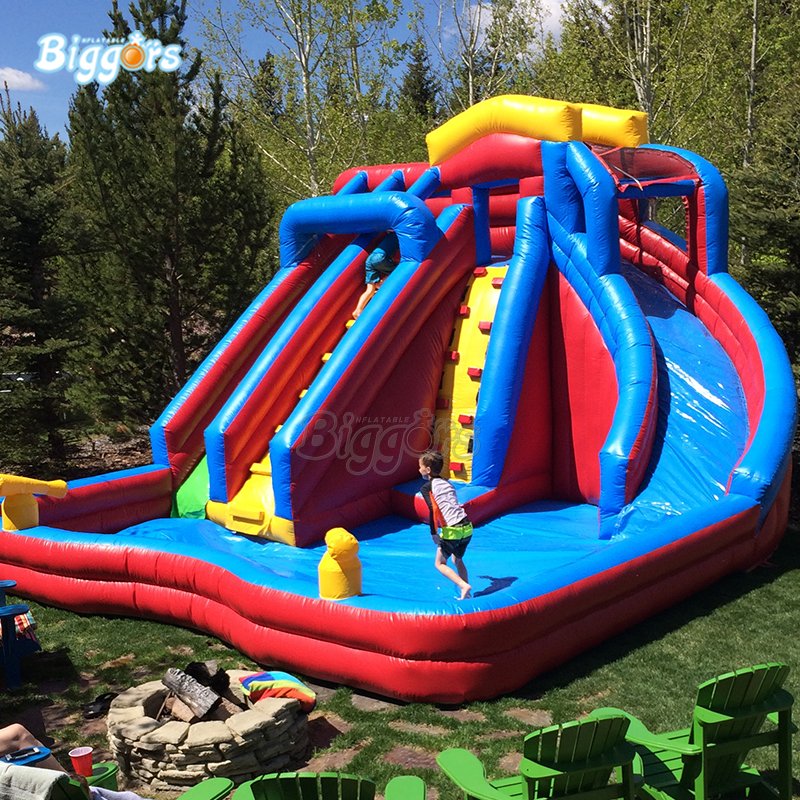Commercial Grade Giant Inflatable Water Slide With Pool Summer Fun Game Pvc Includes Blowers - 2