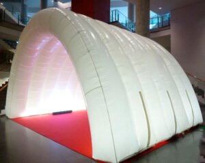 White Inflatble Led Light Tunnel Tent Inflatable Entrance For Event Party