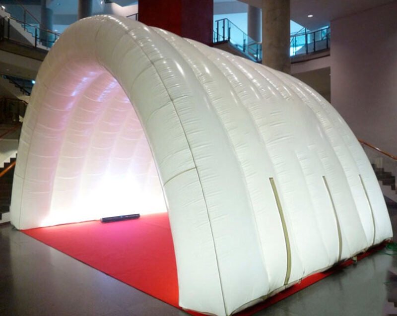 White Inflatble Led Light Tunnel Tent Inflatable Entrance For Event Party