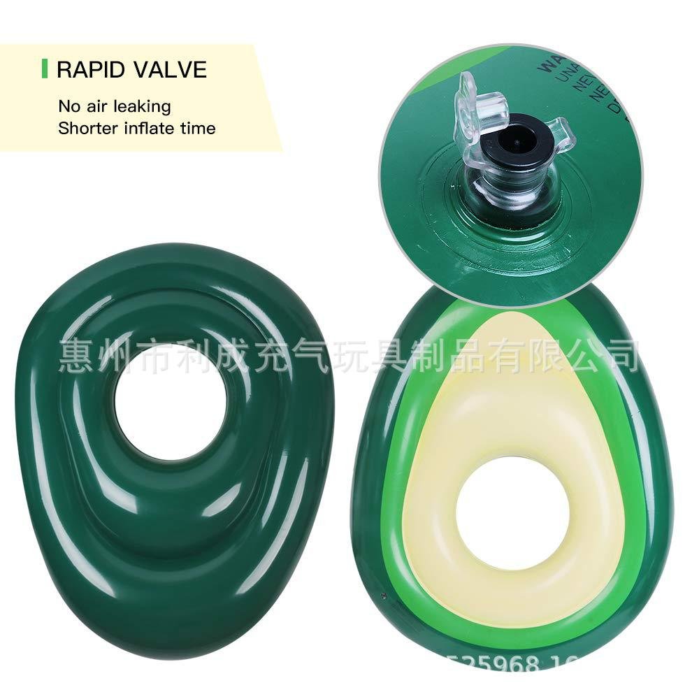 Extralarge Green Avocado Inflatable Swimming Tube Environmentallyfriendly Durable Adult Pool Float Ball - 7
