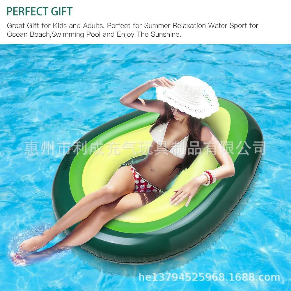 Extralarge Green Avocado Inflatable Swimming Tube Environmentallyfriendly Durable Adult Pool Float Ball - 10