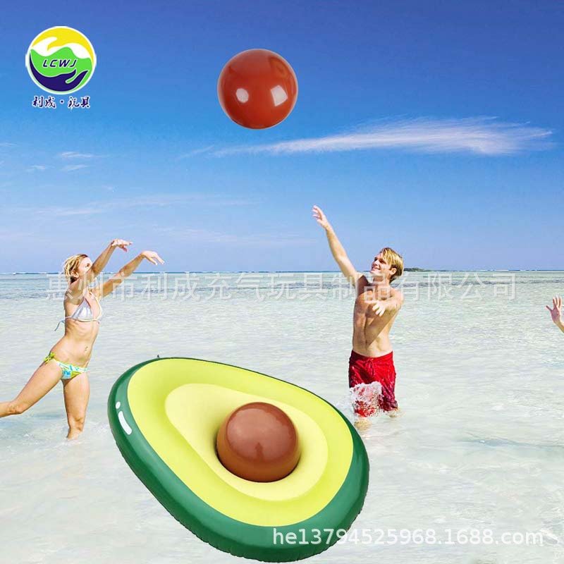Extralarge Green Avocado Inflatable Swimming Tube Environmentallyfriendly Durable Adult Pool Float Ball - 5