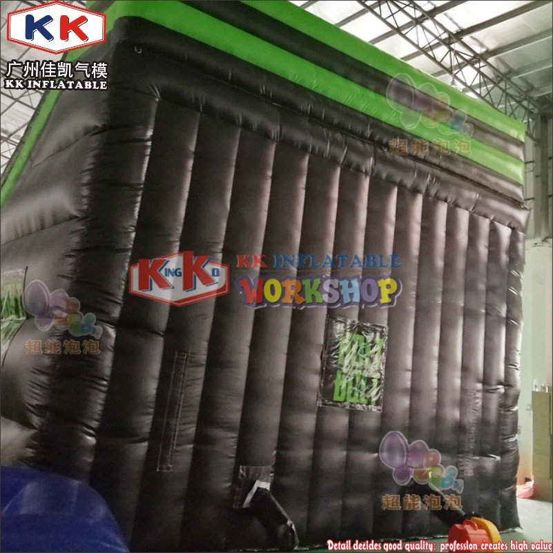 Deluxe Green Inflatable Climbing Wall With Bouncer Fun Outdoor Activity For Kids And Adults - 5