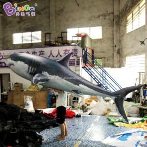 Handmade Air Sealed Shark Inflatable Pvc Beauty Giant Model Ocean Theme Toys - 2